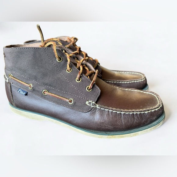 Polo by Ralph Lauren Men's Brawley lace up ankle boot size 11 - Picture 1 of 13